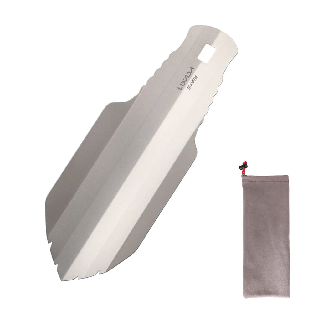 Titanium Camping Hand Trowel with Clip for Hiking and Backpacking