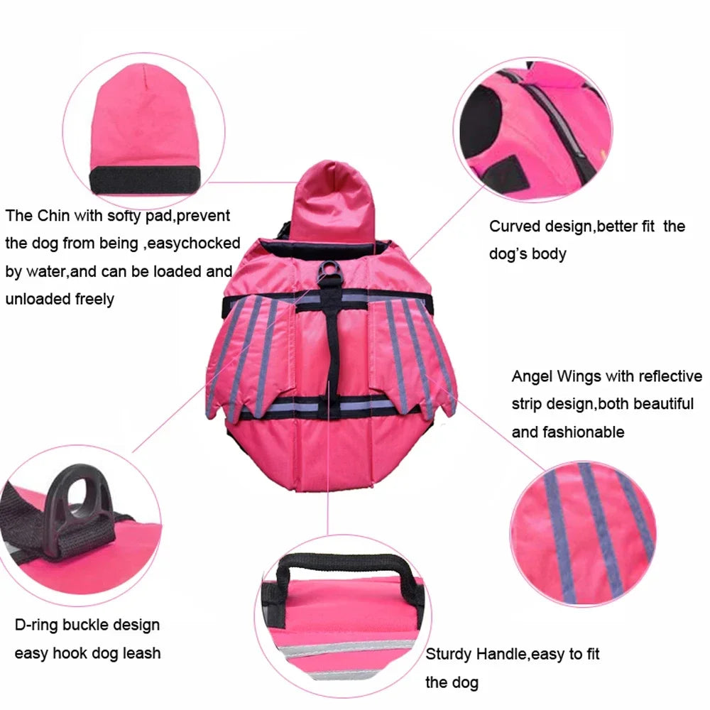 Dog Flotation Life Vest with Wings