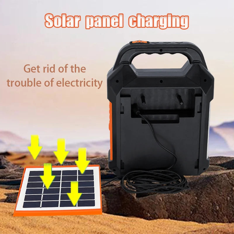Portable Solar Camping Lantern with Radio 3600mAh