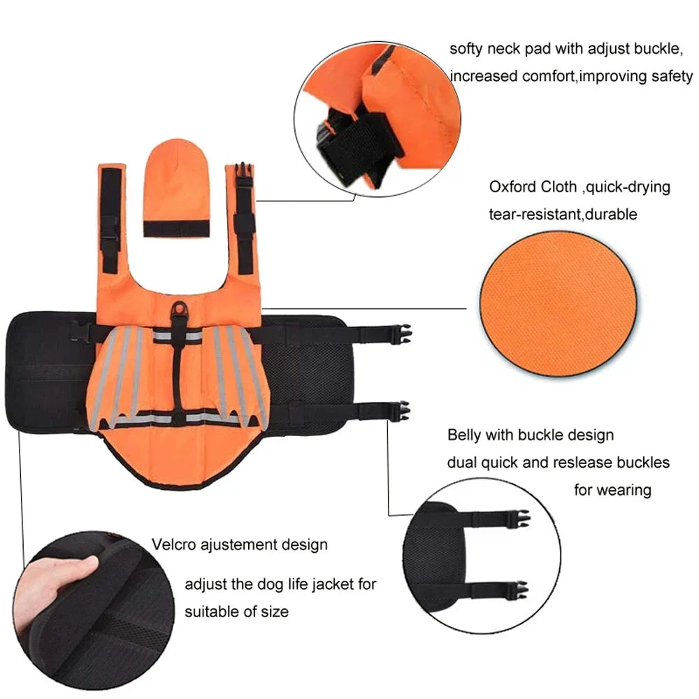 Dog Flotation Life Vest with Wings