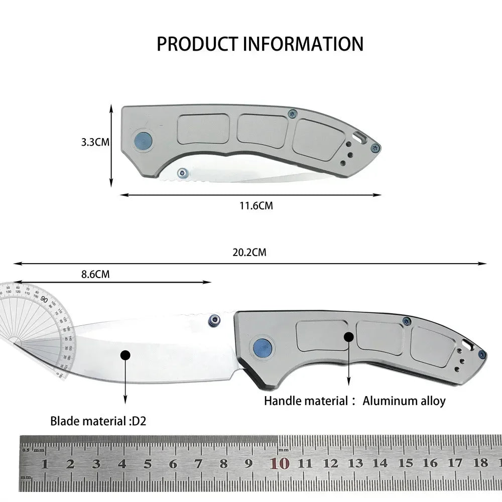 Folding Survival Knife with Drop Point Blade