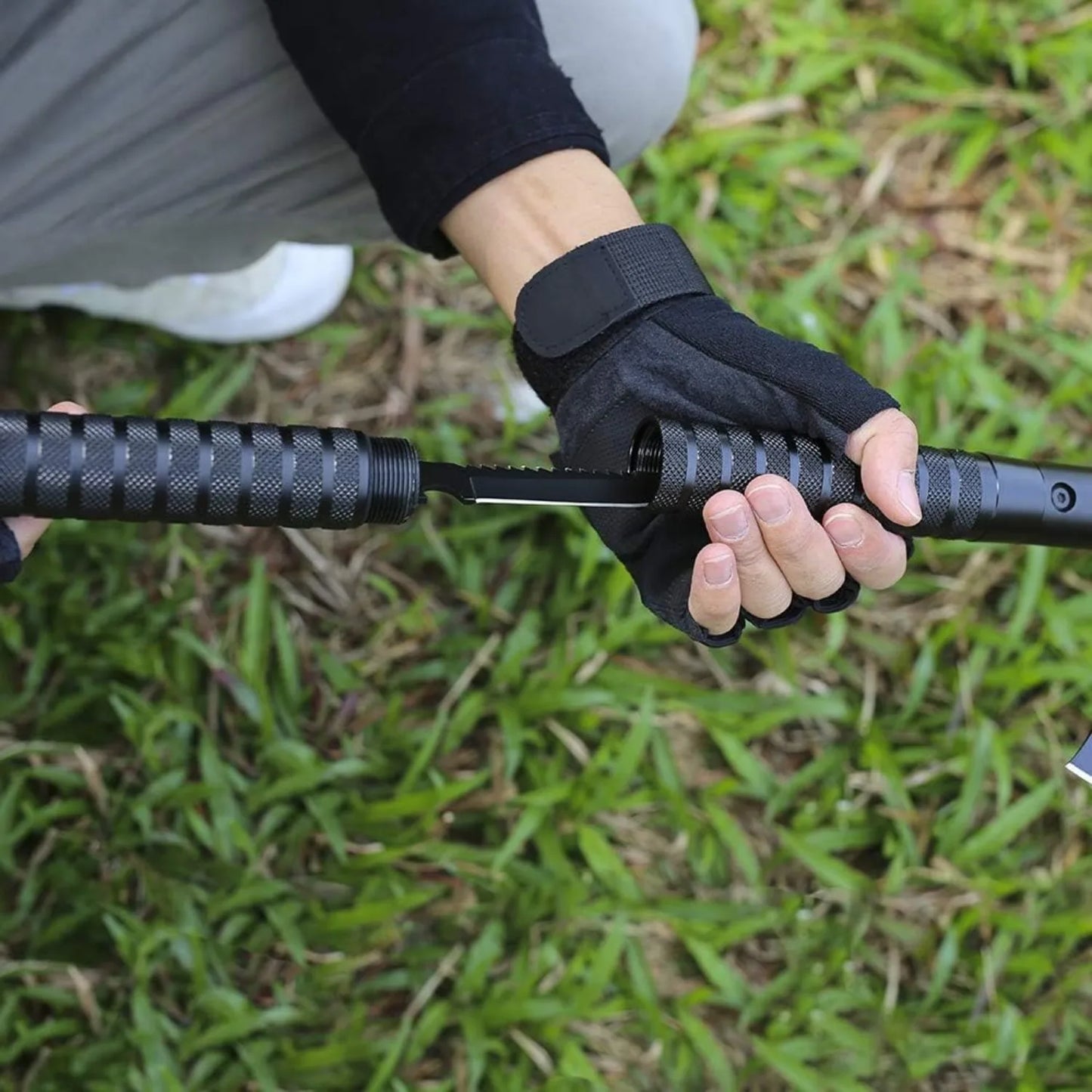 Folding Survival Axe with Hammer and Sheath