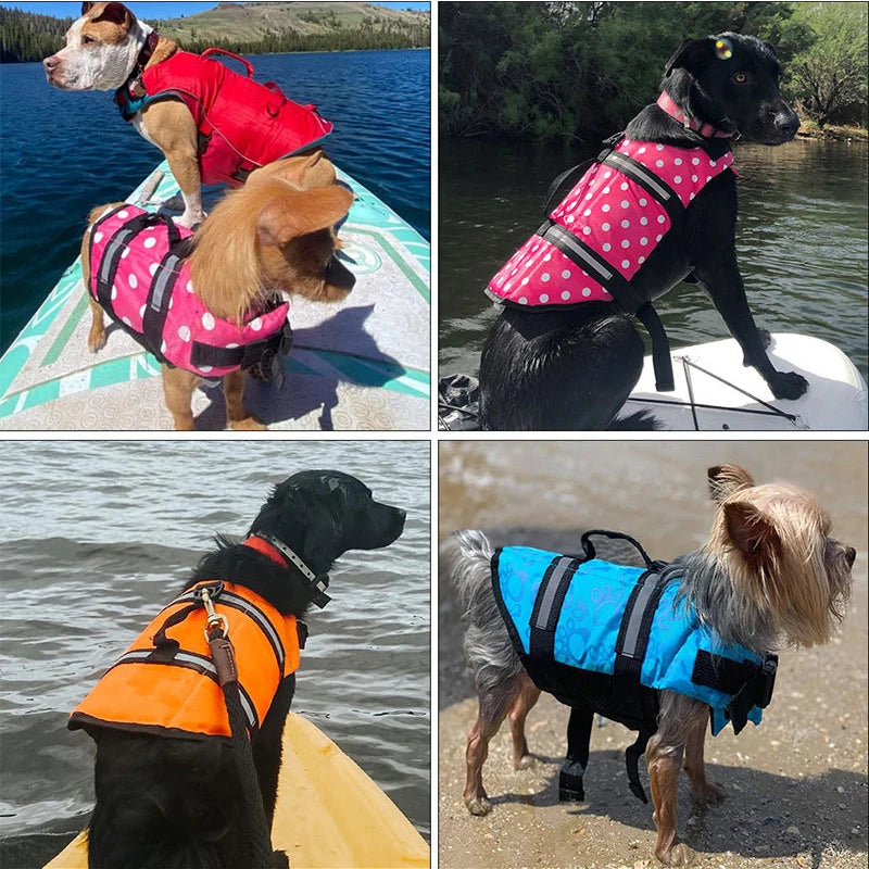 Reflective Dog Life Jacket for Summer Swimming