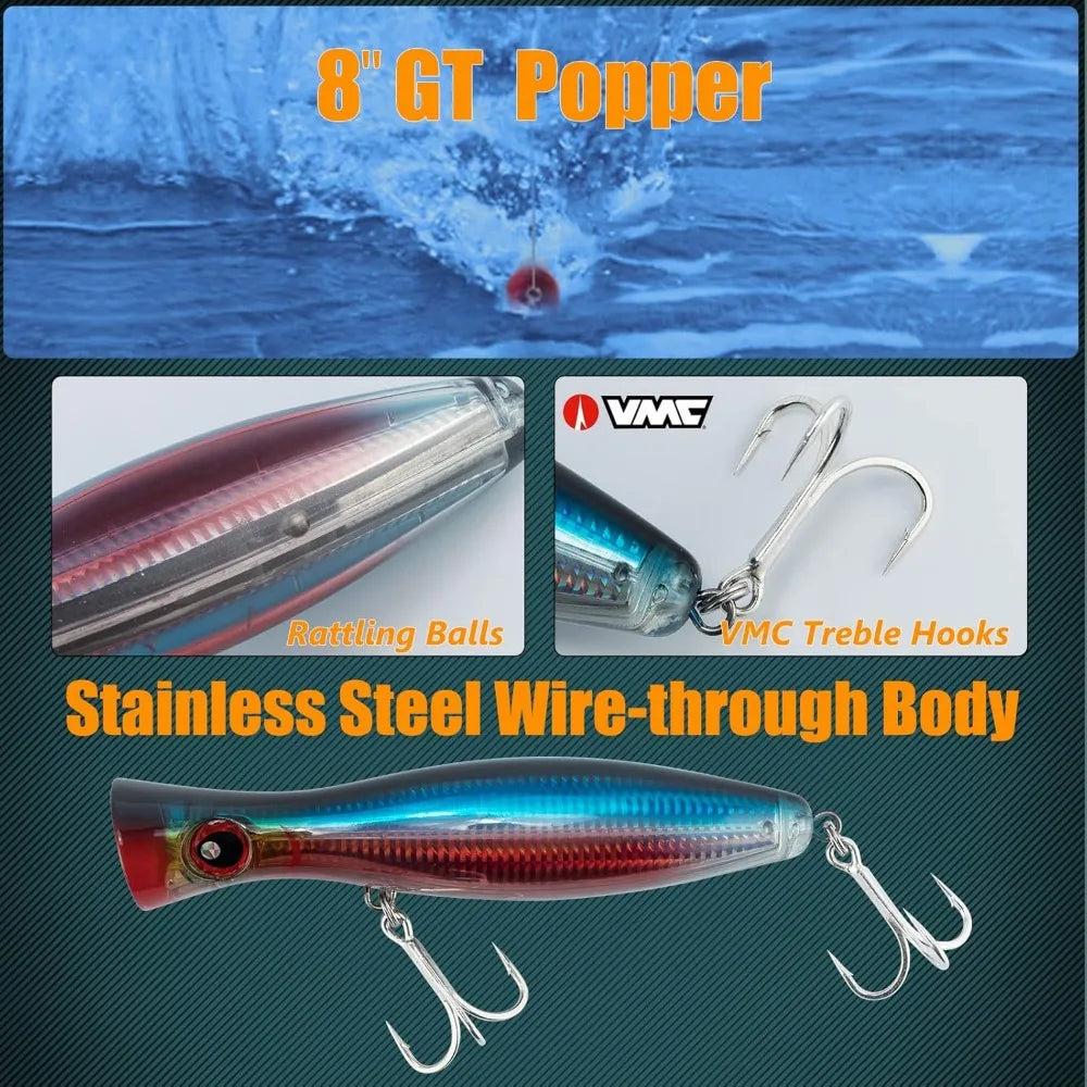 Saltwater Surf Rod and Reel Combo Beach Casting Spinning Kit