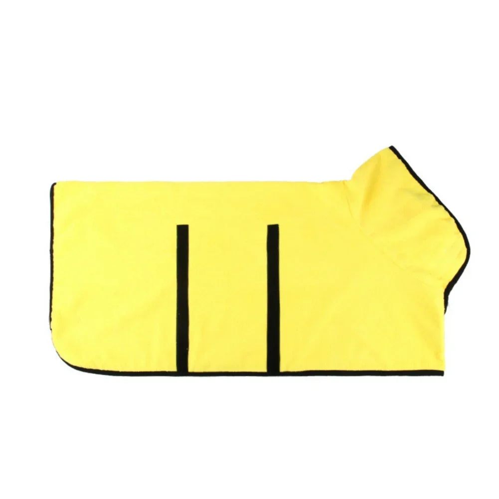 Quick-Dry Absorbent Dog Bathrobe with Adjustable Fit