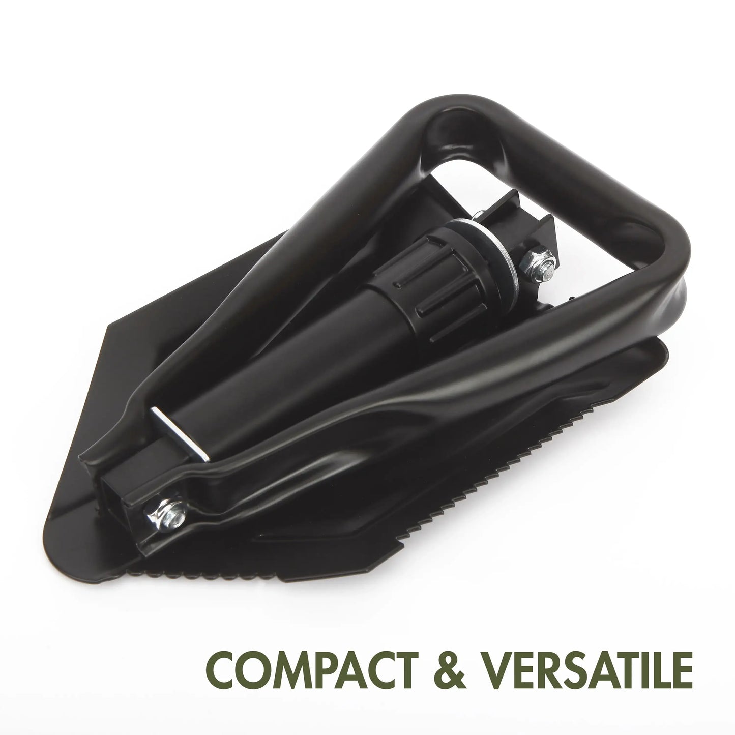 Heavy Duty Steel Folding Black Shovel