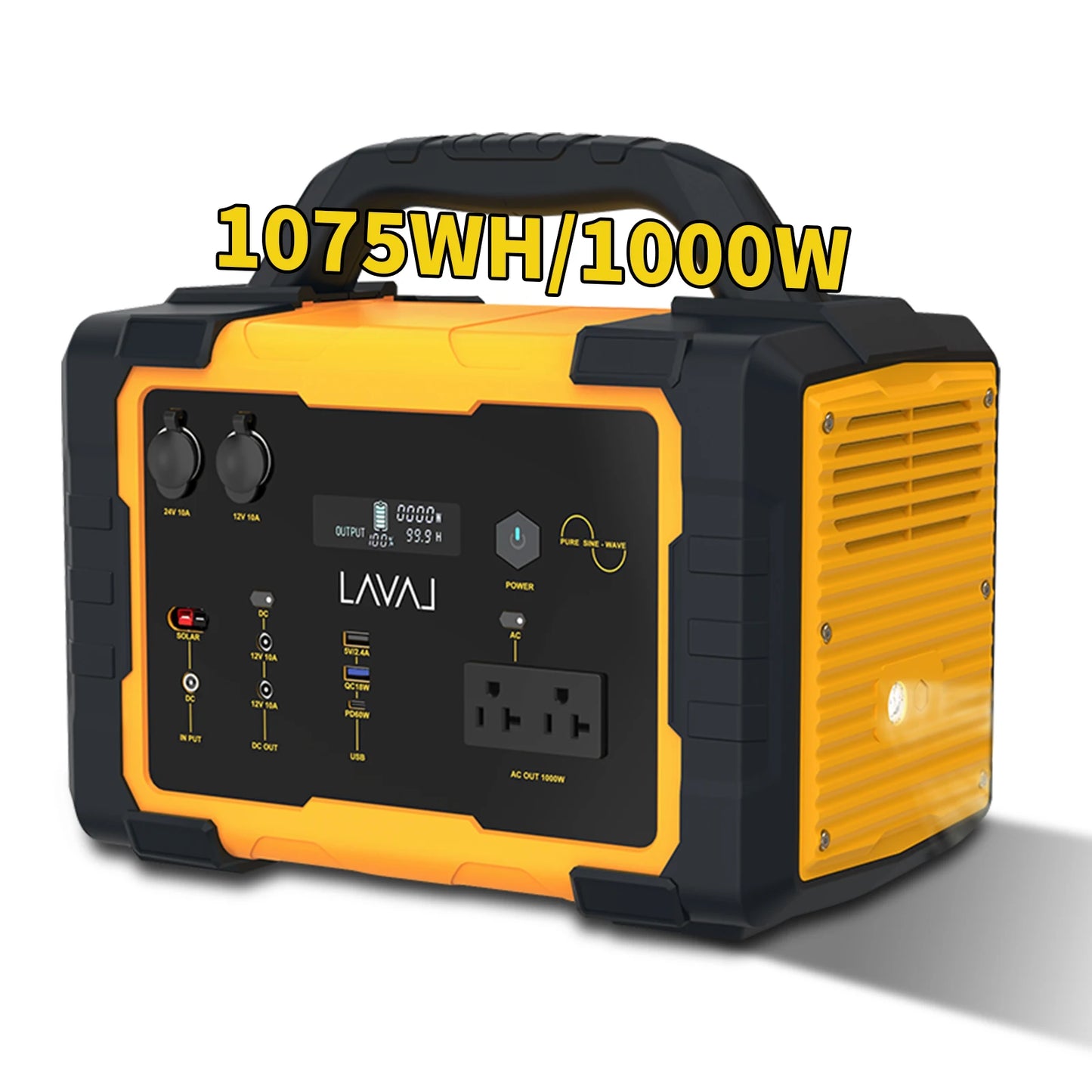 1000W Portable Power Station with 1075Wh Battery