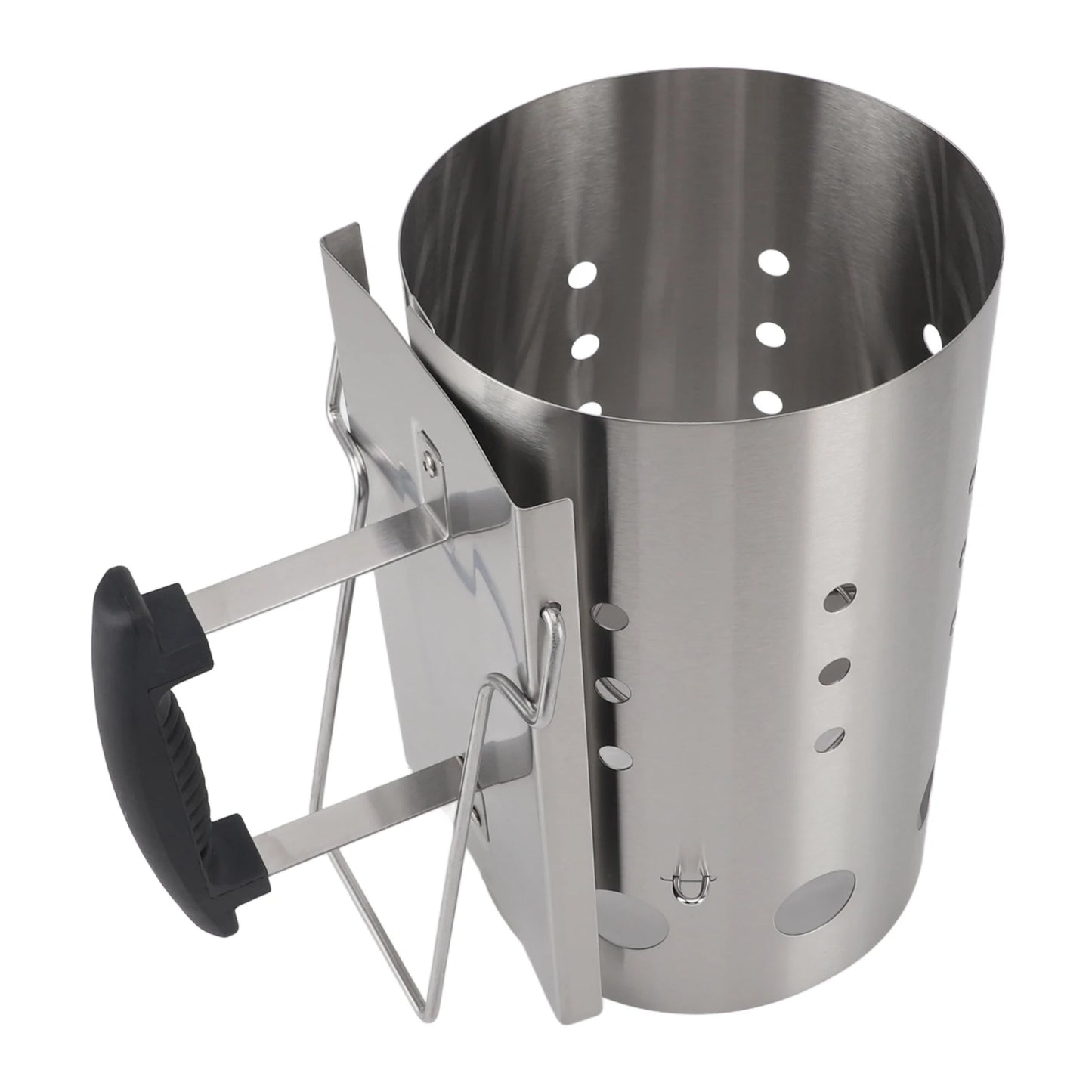 Stainless Steel Chimney Charcoal Starter Barrel Portable and Efficient for Camping