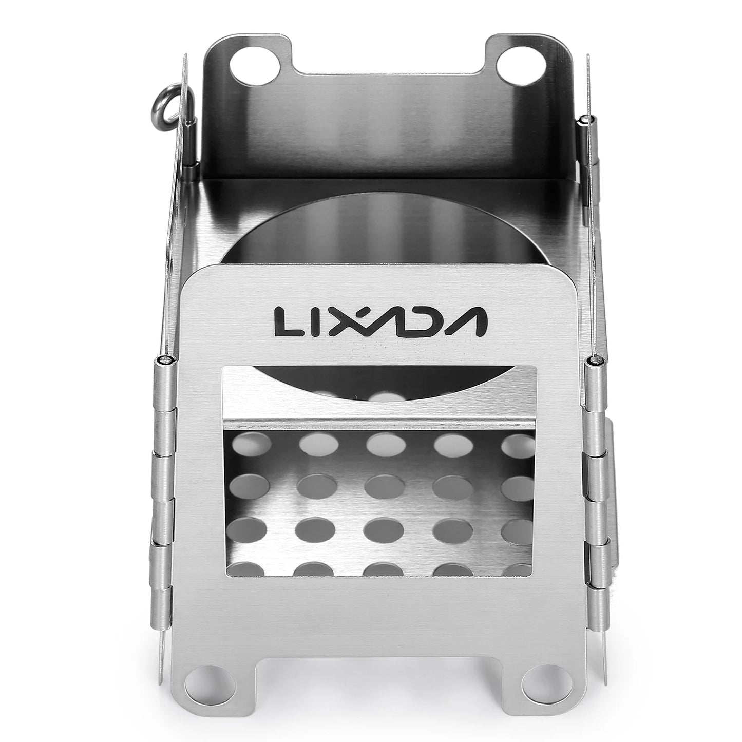Portable Stainless Steel Folding Wood Stove for Camping, Backpacking, and Outdoor Cooking