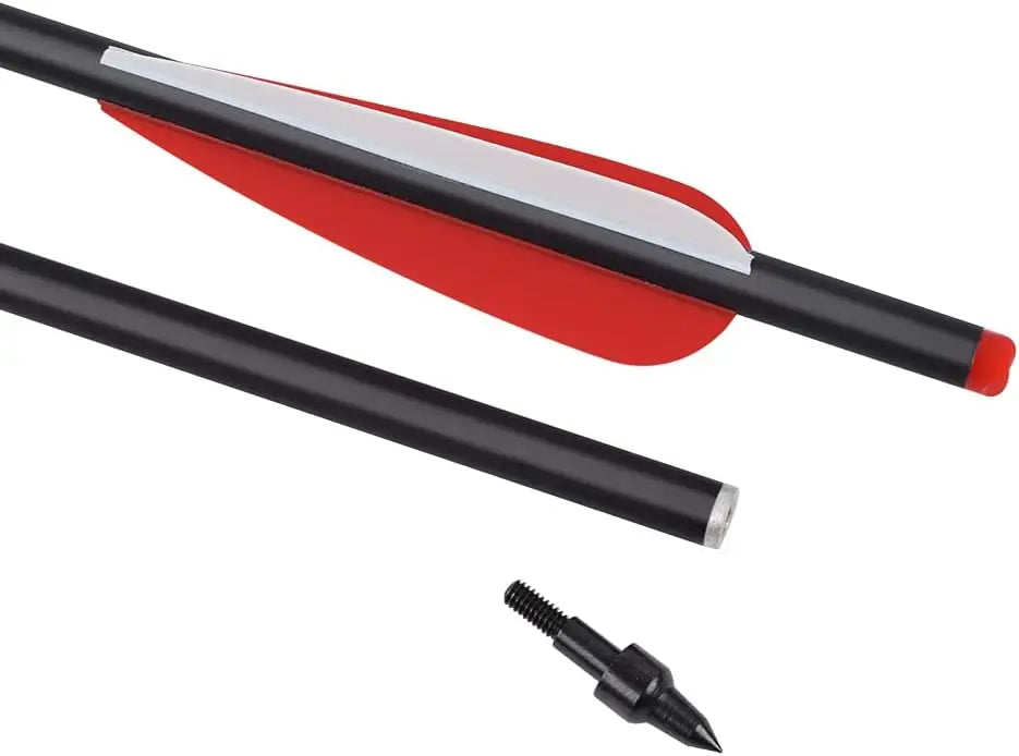 12 Pack Carbon Crossbow Bolts 20 or 22 Inch with 100gr Tips