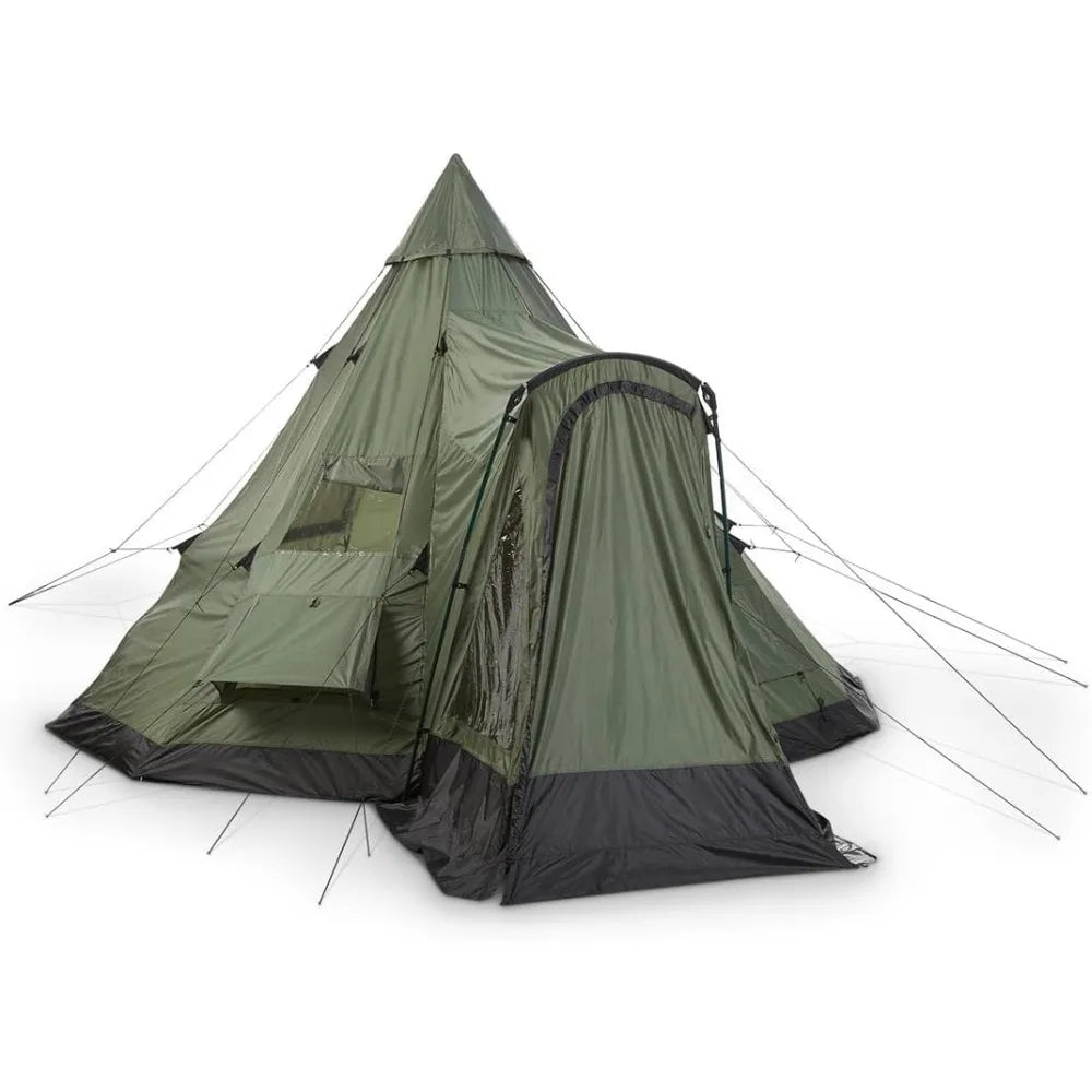 Deluxe 6 Person Waterproof 4 Season Teepee Tent