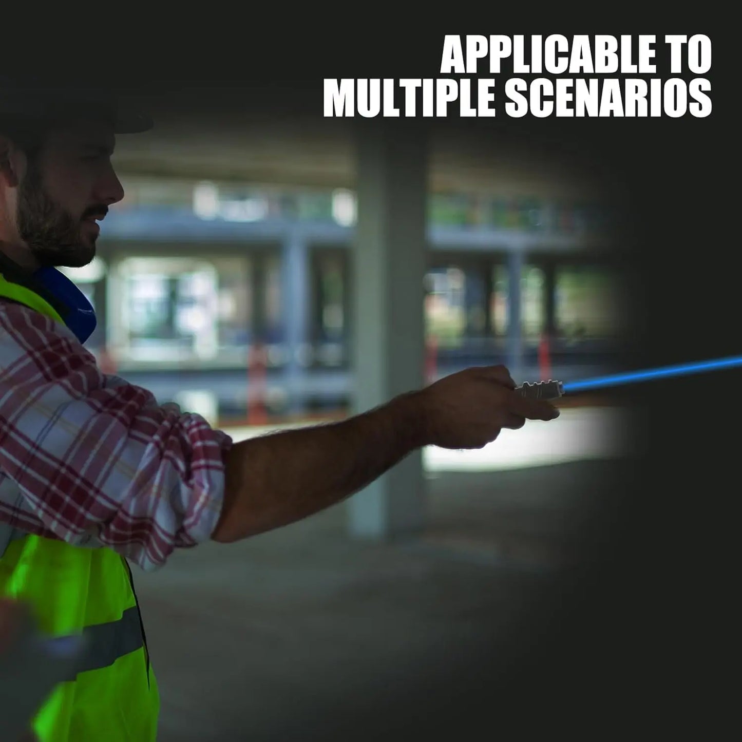 Blue Laser with Strobe and Type C Rechargeable Mount