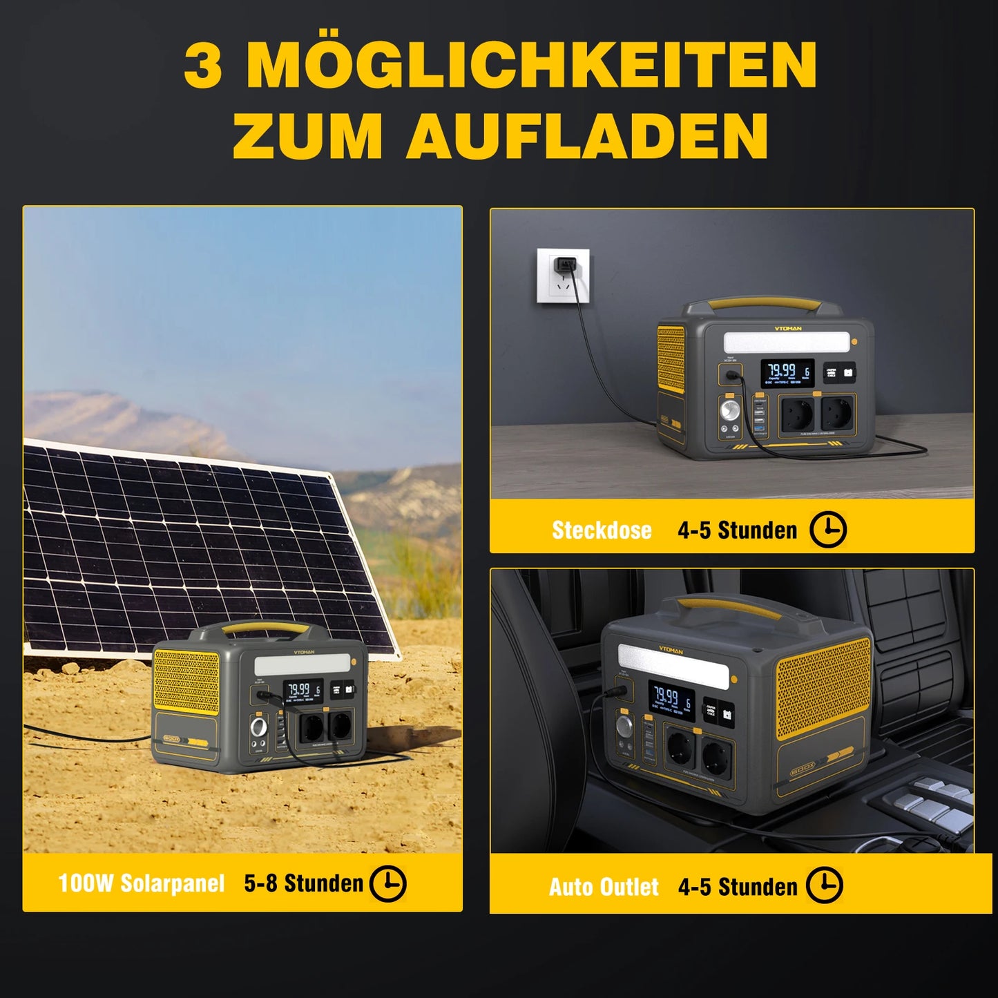 VTOMAN Jump 600X Portable Power Station 299Wh