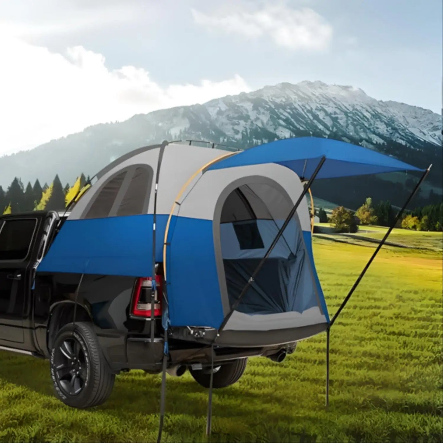 Waterproof Truck Bed Tent for 2 People Fits 5.5–6.4 ft Beds
