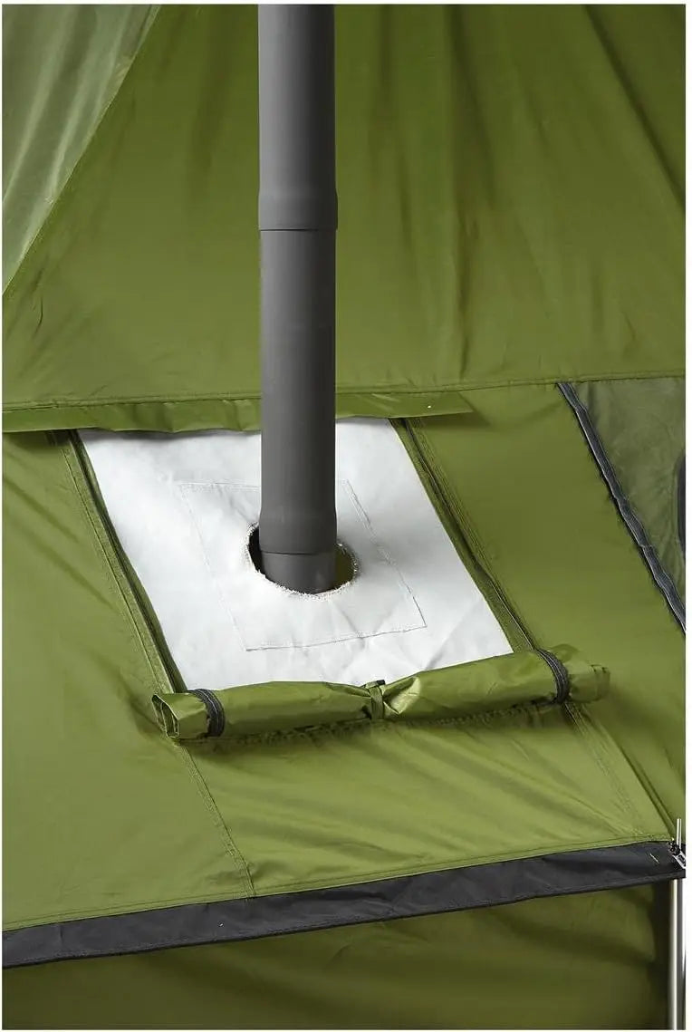 Outdoor Wood Burning Stove, Portable with Chimney Pipe for Cooking, Camping, Tent, & Hiking