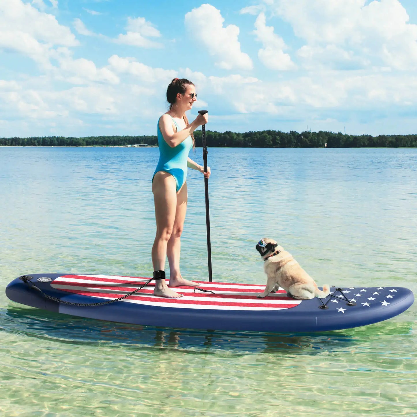 10' x 30" Inflatable Stand Up Paddle Board w/ Premium SUP Accessories & Hand Pump
