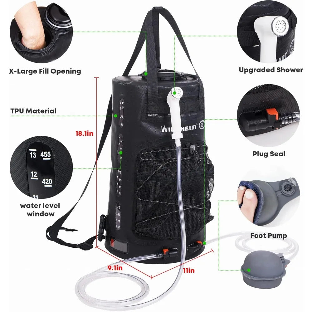Portable Solar Camping Shower Bag