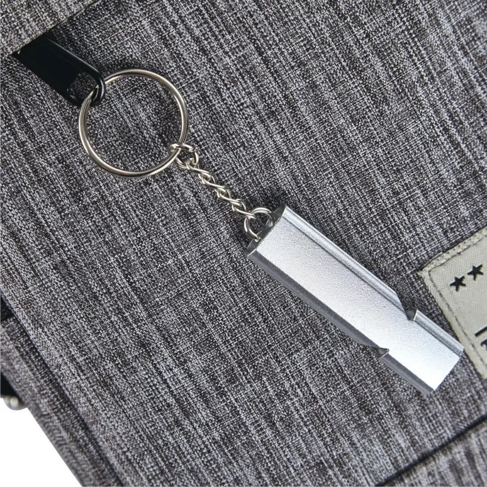 2 or 4 Loud Emergency Whistles with Lanyard and Keychain