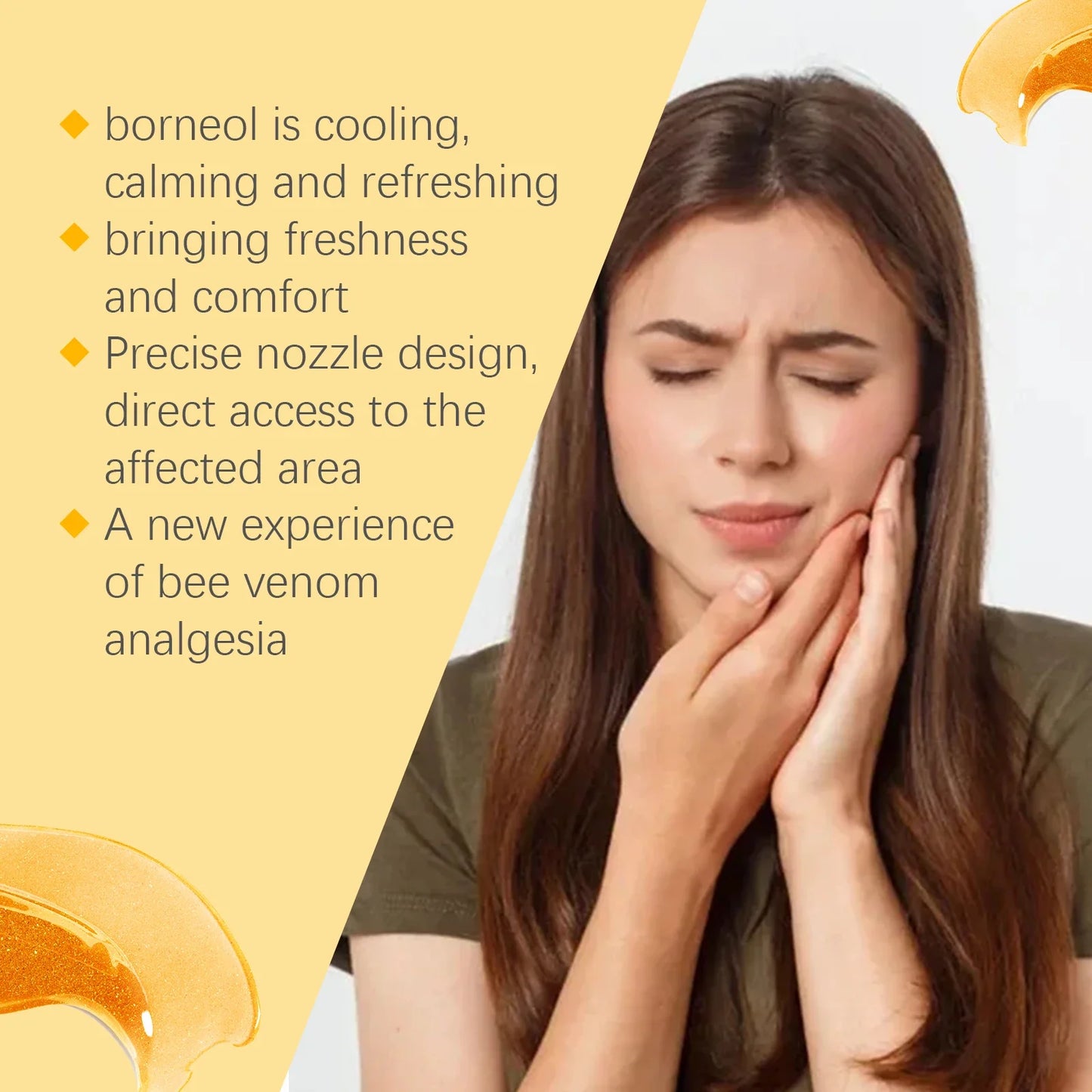 5 Pieces Herbal Oral Spray for Tooth Pain and Gum Care