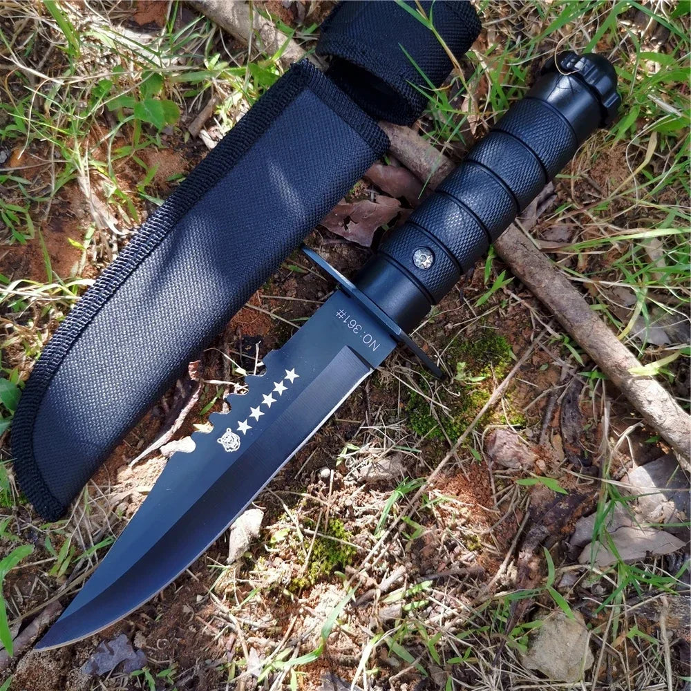 Military Straight Knife with Holster