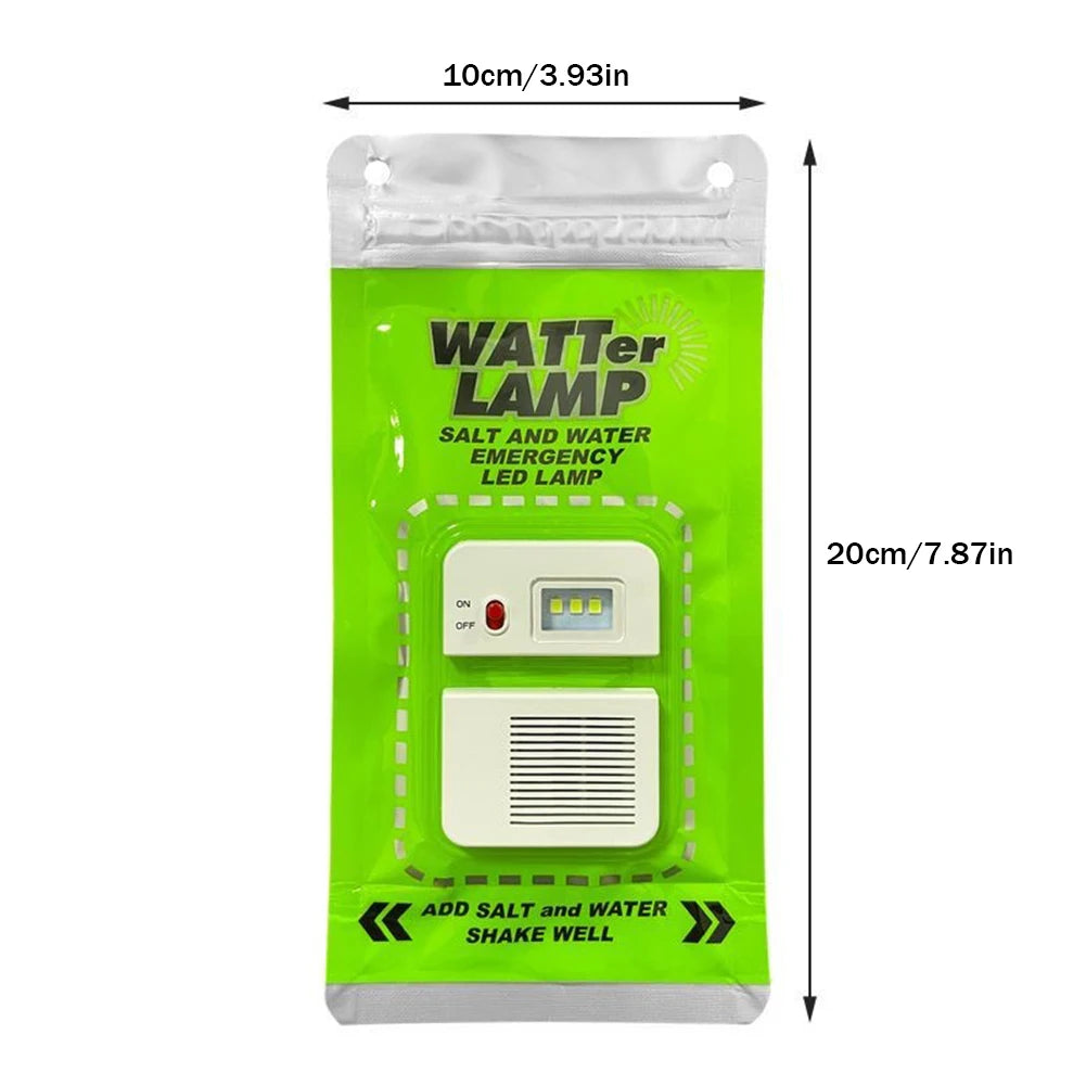 Portable LED Salt Water Emergency Lamp Waterproof and Reusable
