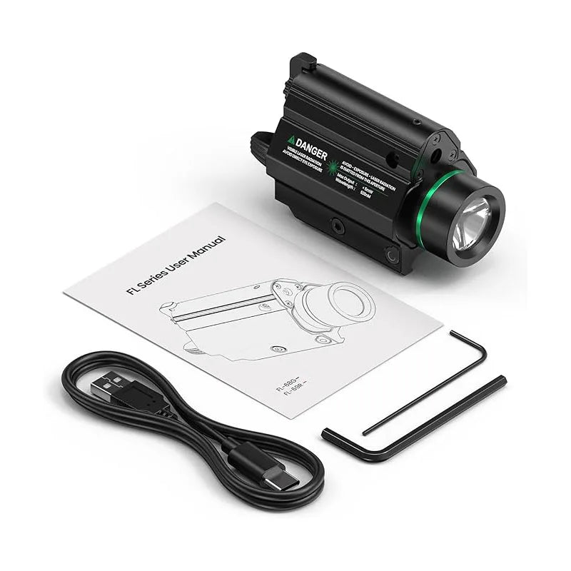 High Lumen Laser Flashlight Combo