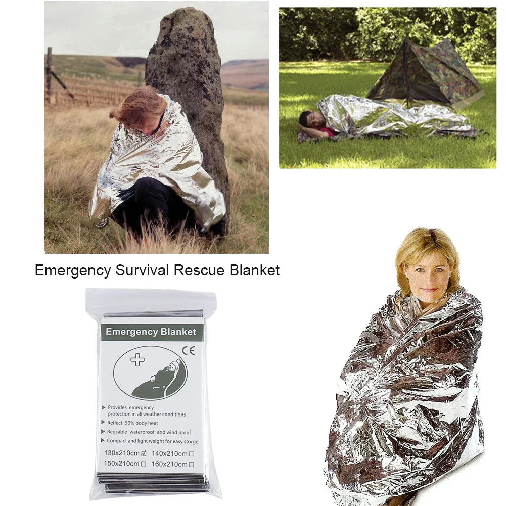 15/1PCS Waterproof Thermal Emergency Blanket 130x210cm