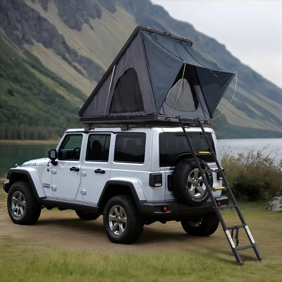 Rooftop Tent Hard Shell Waterproof for Jeep, SUV, Truck w/Ladder