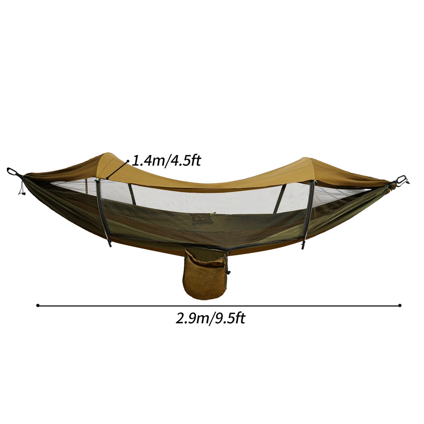 Portable Camping Hammock with Mosquito Net and Sun Protection