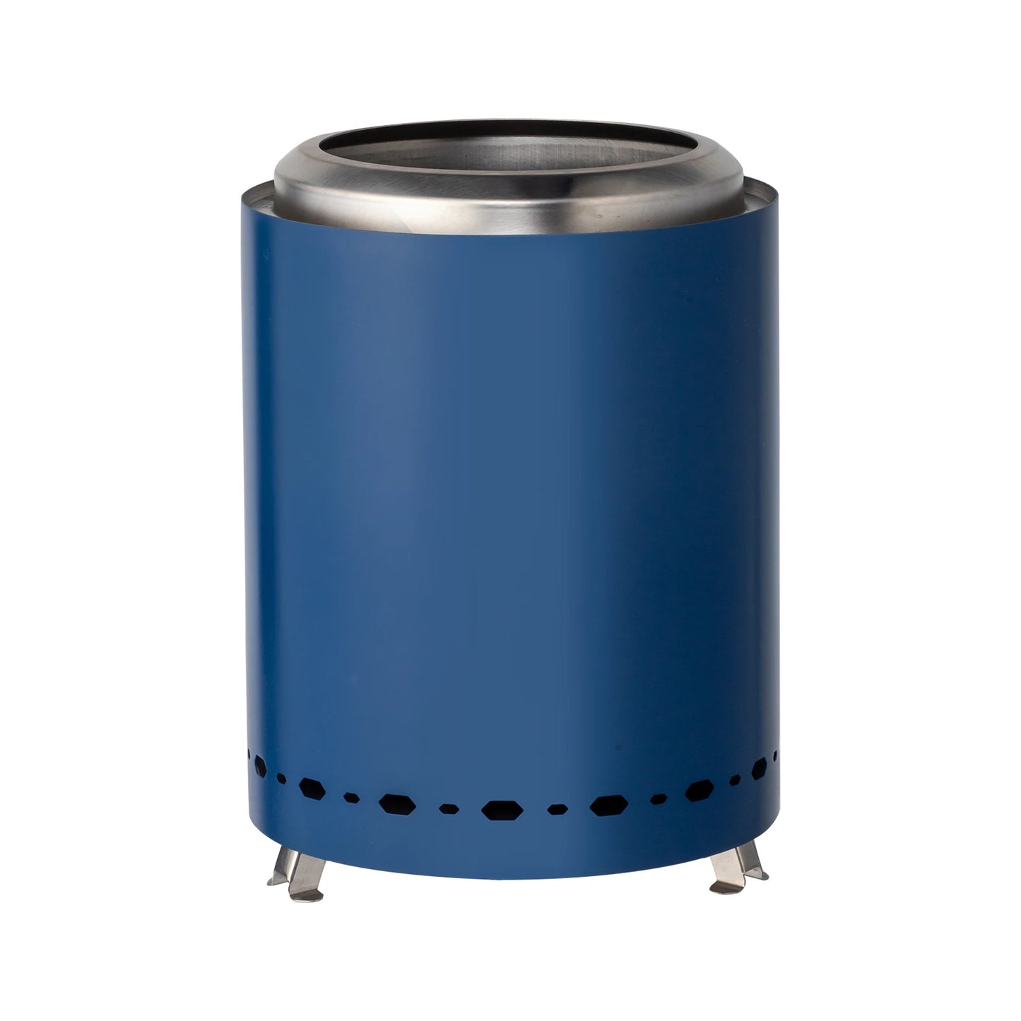 Smokeless Fire Pit Compact Blue Steel Design