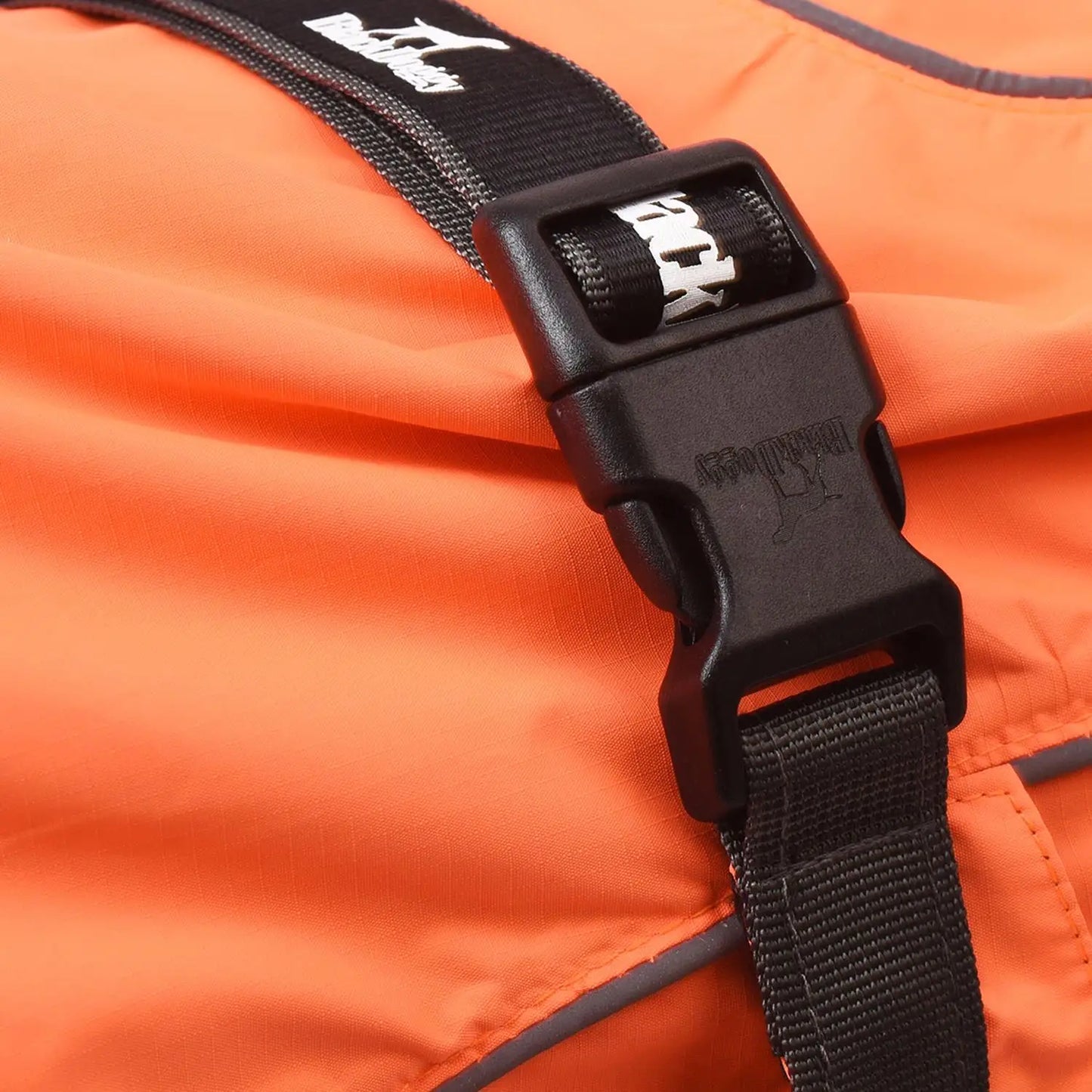 Waterproof Dog Coat - Warm Adjustable Drawstring Vest for Pets (Orange, Size L)