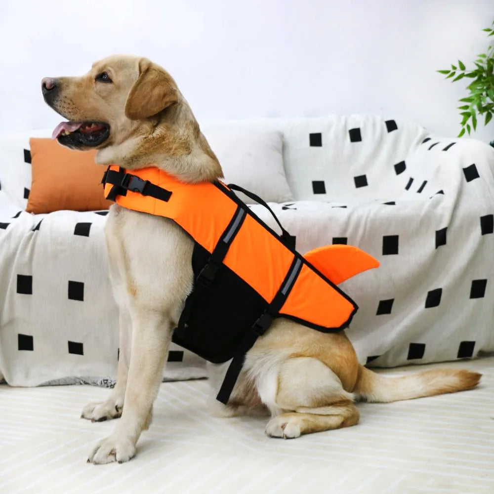 Adjustable Dog Life Jacket with Rescue Handle