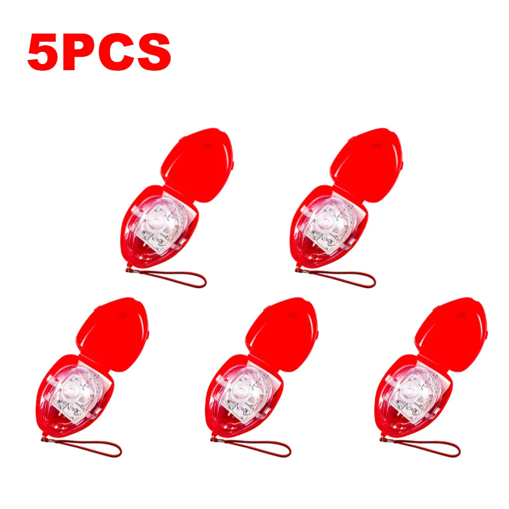 2-10 pcs CPR Breathing Masks with One Way Valve