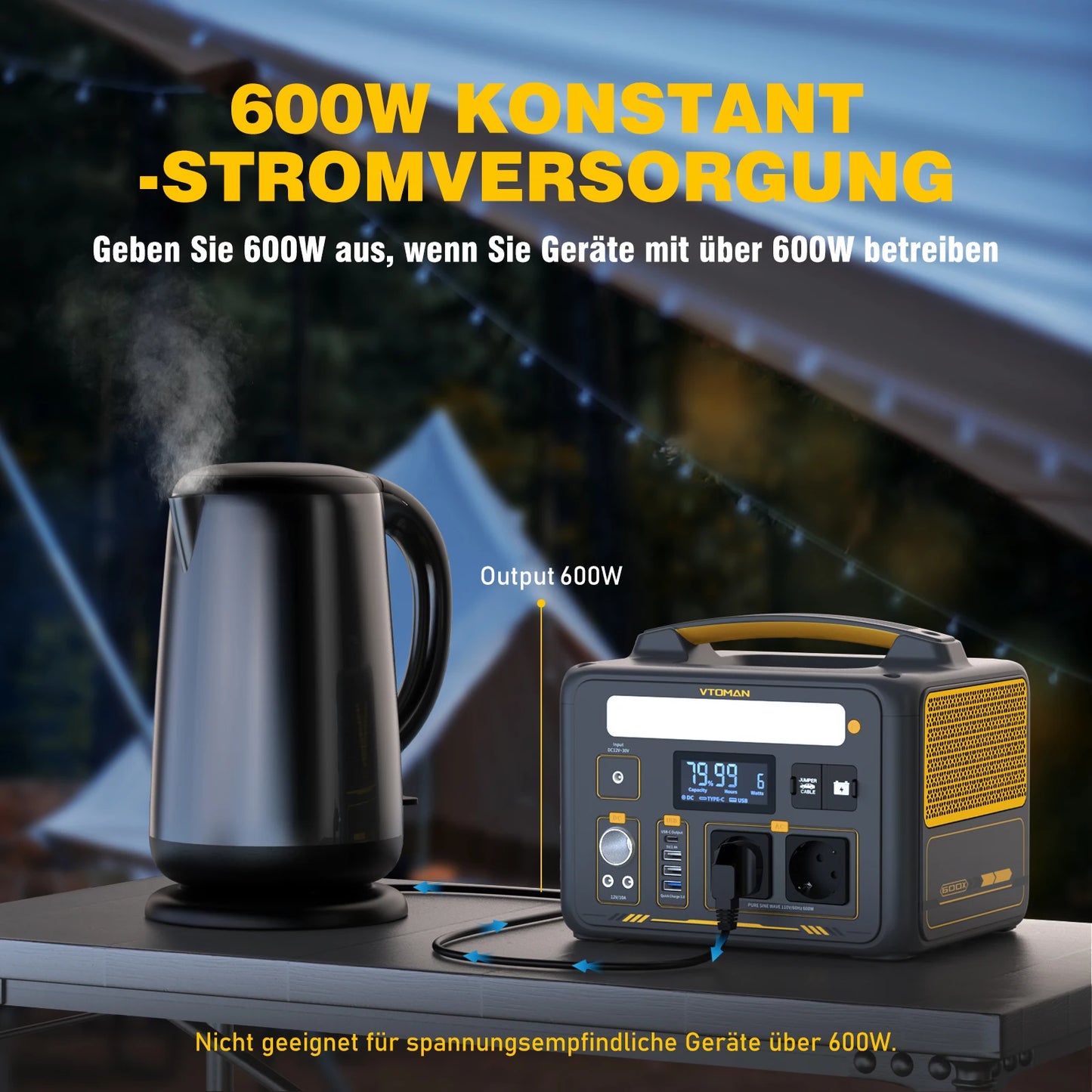 VTOMAN Jump 600X Portable Power Station 299Wh