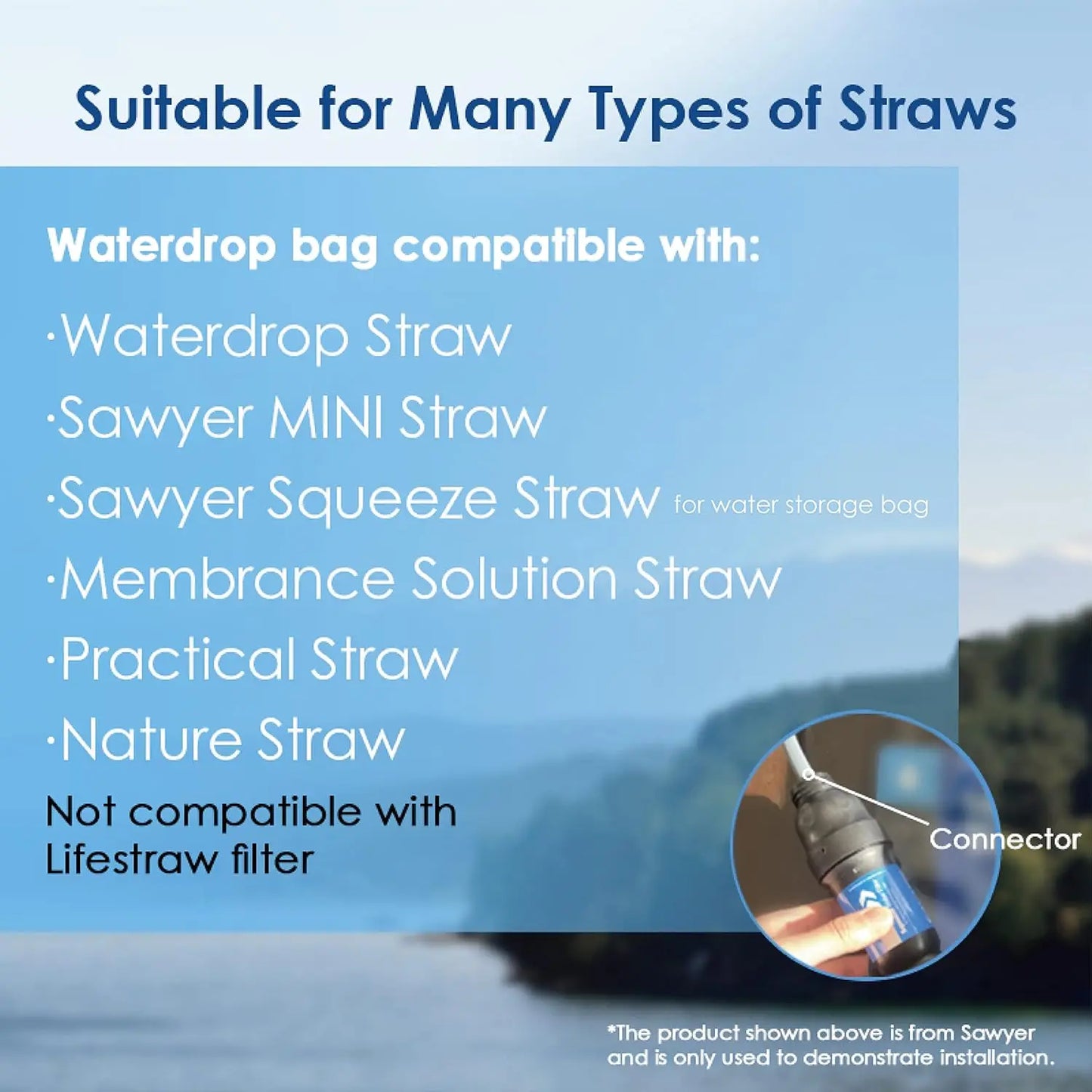 Gravity Water Bag for Camping and Emergency Use