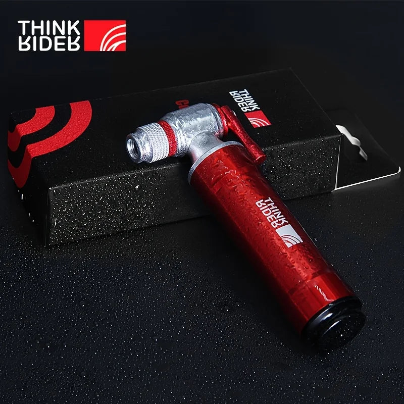 ThinkRider Mini CO2 Bike Pump Inflator with Presta and Schrader Adapter