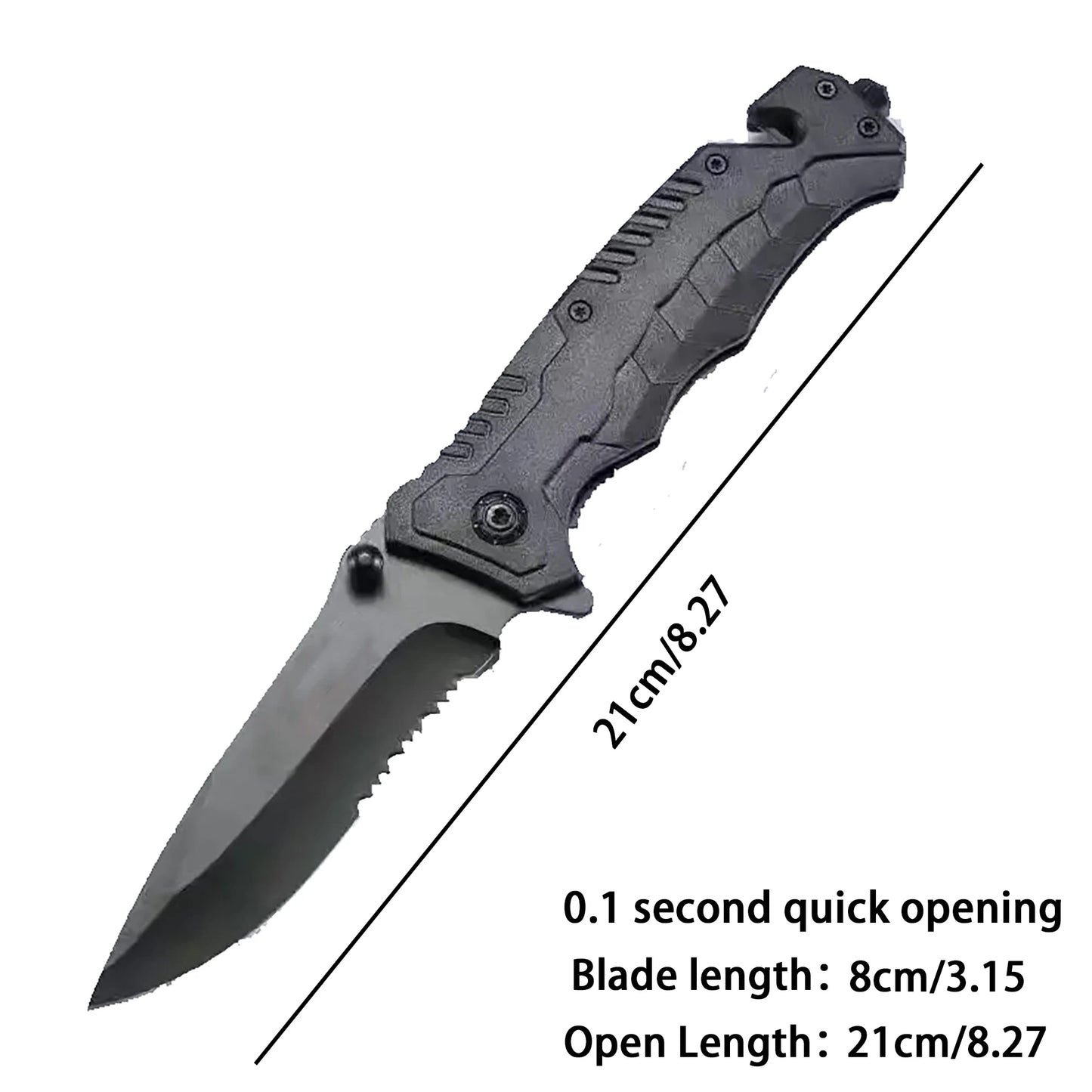 Multifunctional Folding Camping Knife with Safety Lock