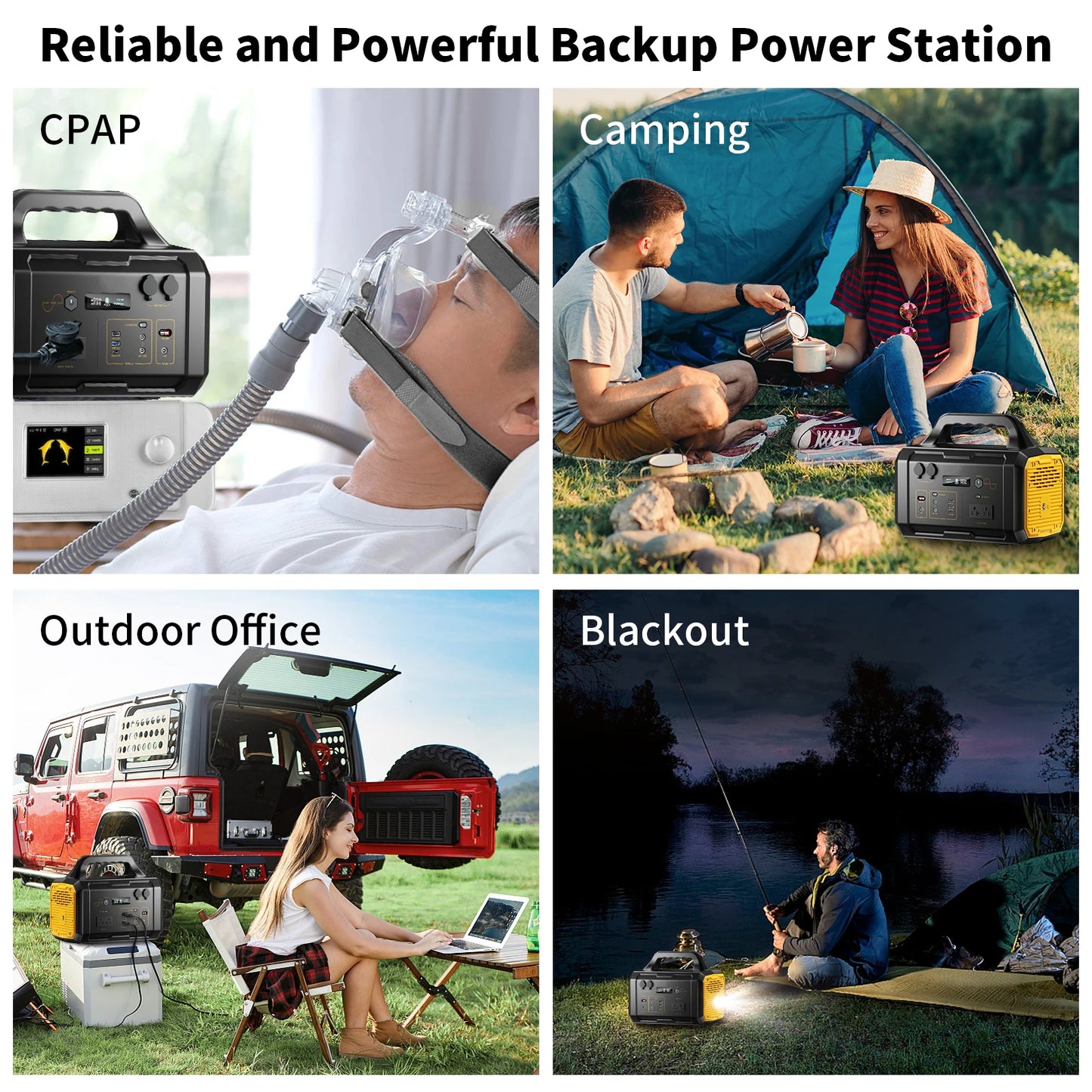 1000W Portable Power Station with 1075Wh Battery