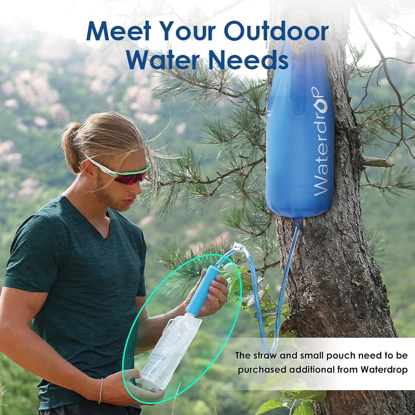 Gravity Water Bag for Camping and Emergency Use