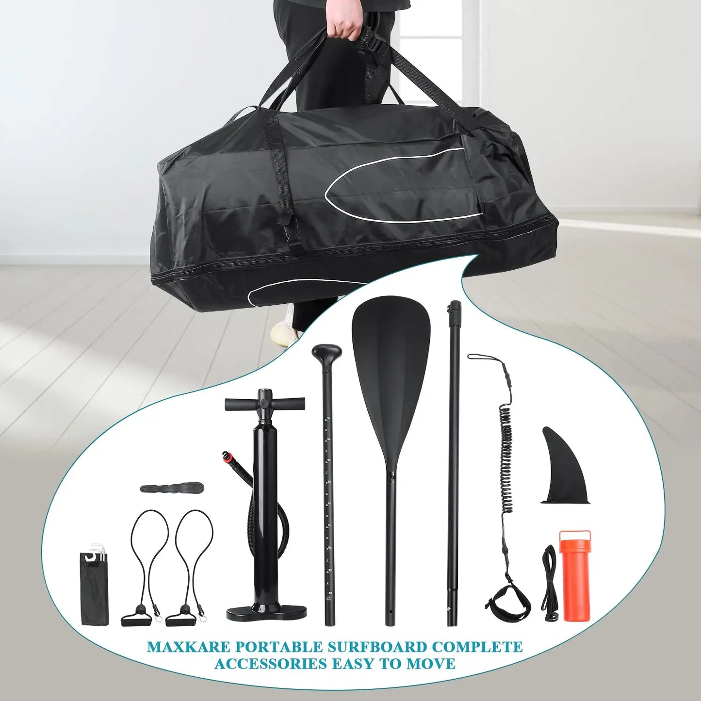 Inflatable Stand Up Paddle Board with Accessories and Pump