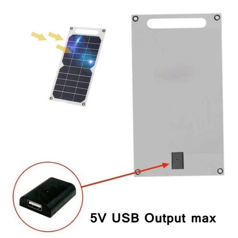 Portable 30W USB Solar Panel Charger for Phones and Power Banks