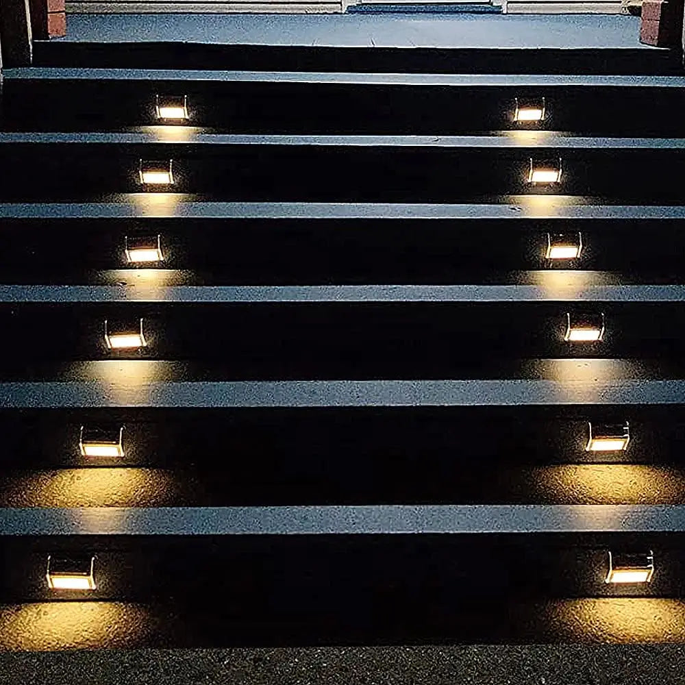 Solar LED Step and Deck Light for Outdoor Pathways and Camping