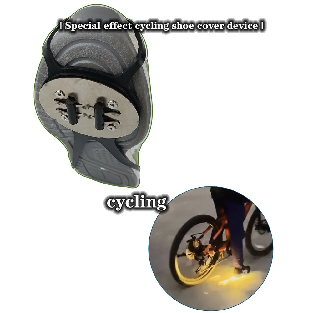Sparking Flint Pads for Cycling and Skateboarding Shoes