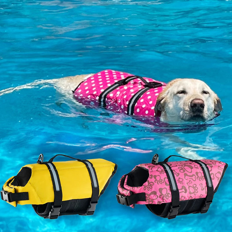 Reflective Dog Life Jacket for Summer Swimming