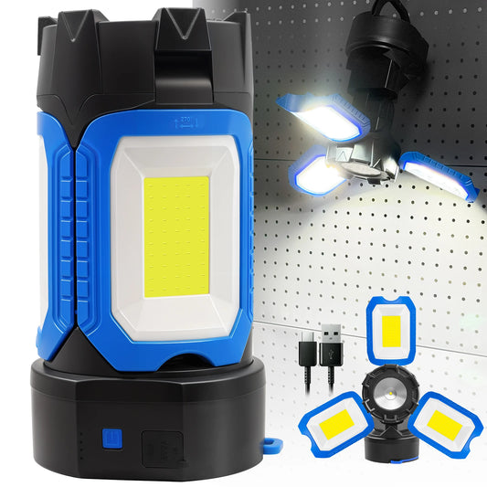 Rechargeable Magnetic LED Camping Work Light 4000 Lumens