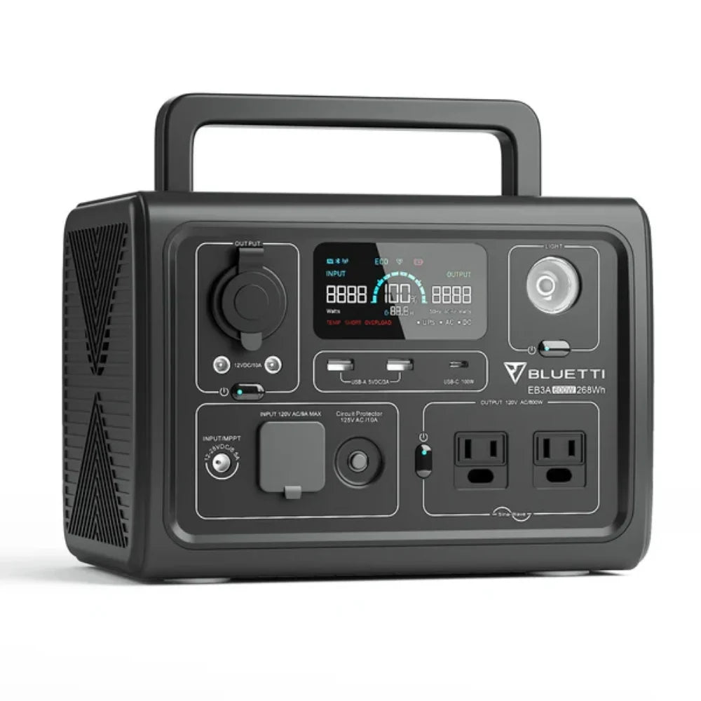 Bluetti EB3A Portable Power Station 268Wh 600W