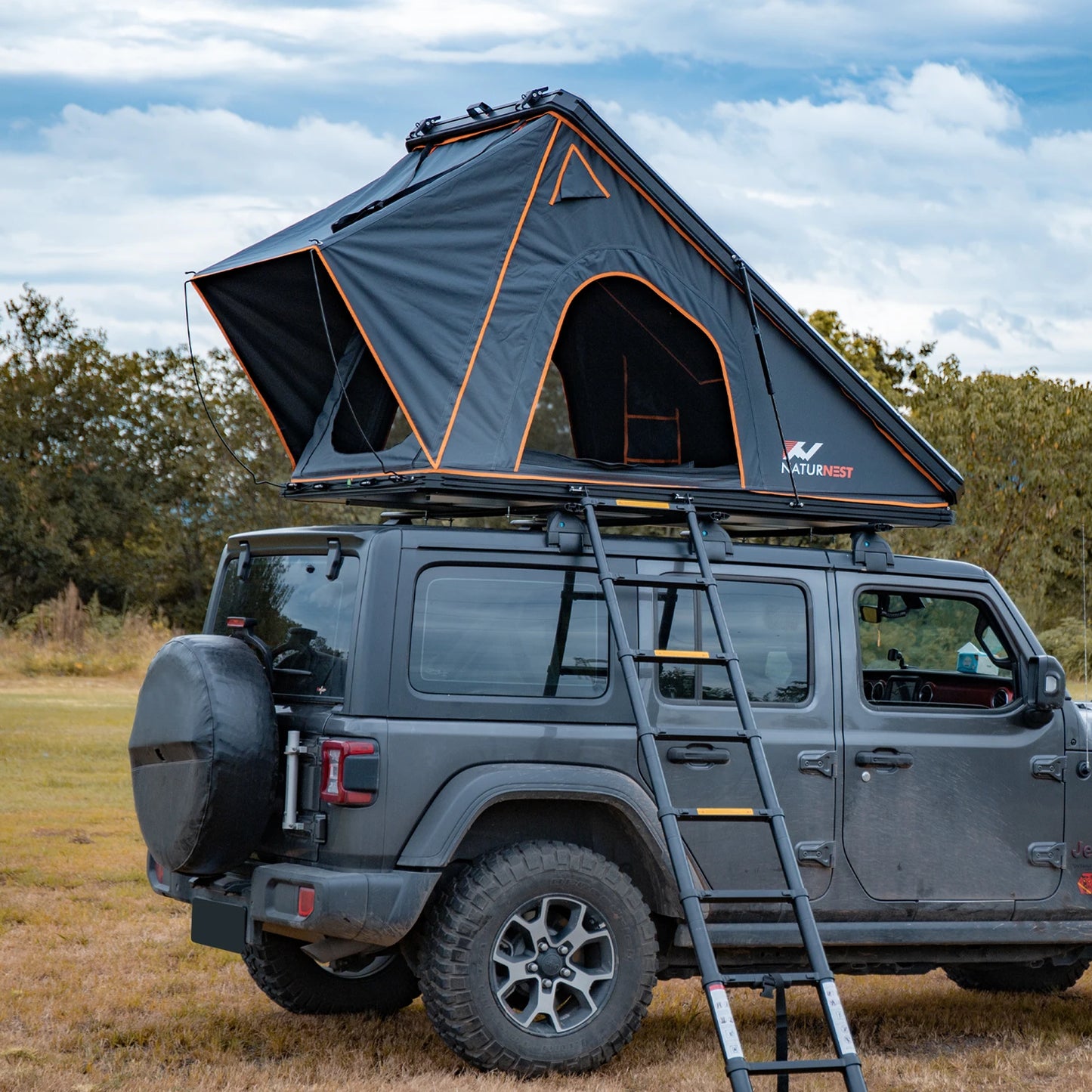 Naturnest Hard Shell Rooftop Tent for Camping on SUV Jeep Truck or Van