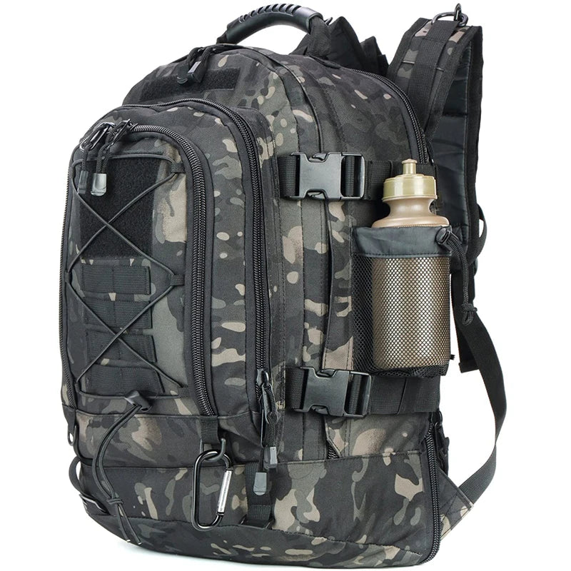 65L Large Capacity Military Backpack Hiking Camping Rucksack