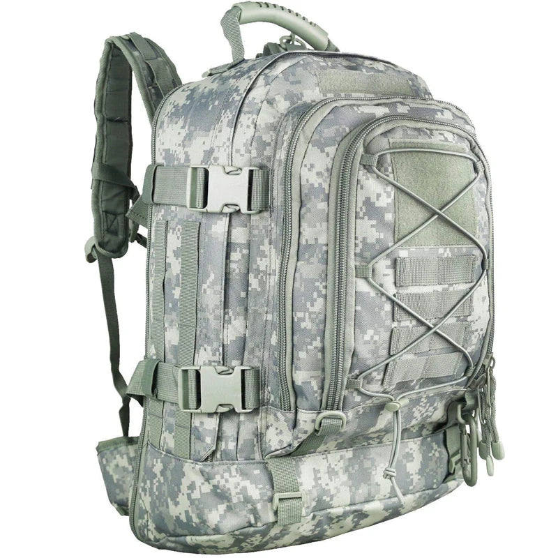 65L Large Capacity Military Backpack Hiking Camping Rucksack