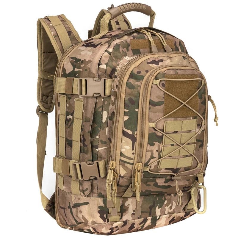 65L Large Capacity Military Backpack Hiking Camping Rucksack